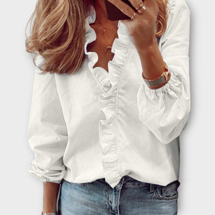 Clara | Elegant Ruffled Blouse
